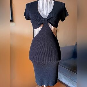 Cotton-on Stretchy short Black dress Size M 80% Viscose 20% Polyamide